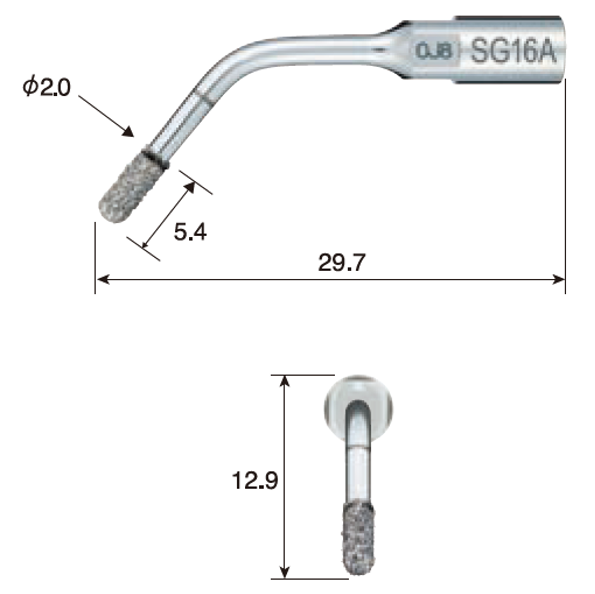 28 NSK Variosurg Tips – Implant Prep – SG16A