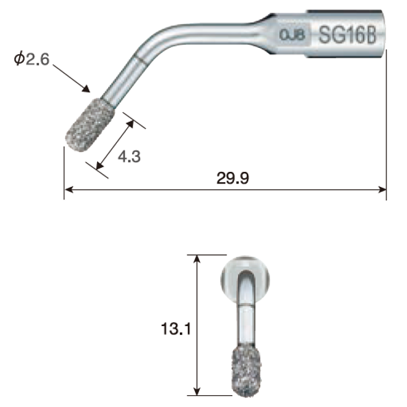 28 NSK Variosurg Tips – Implant Prep – SG16B